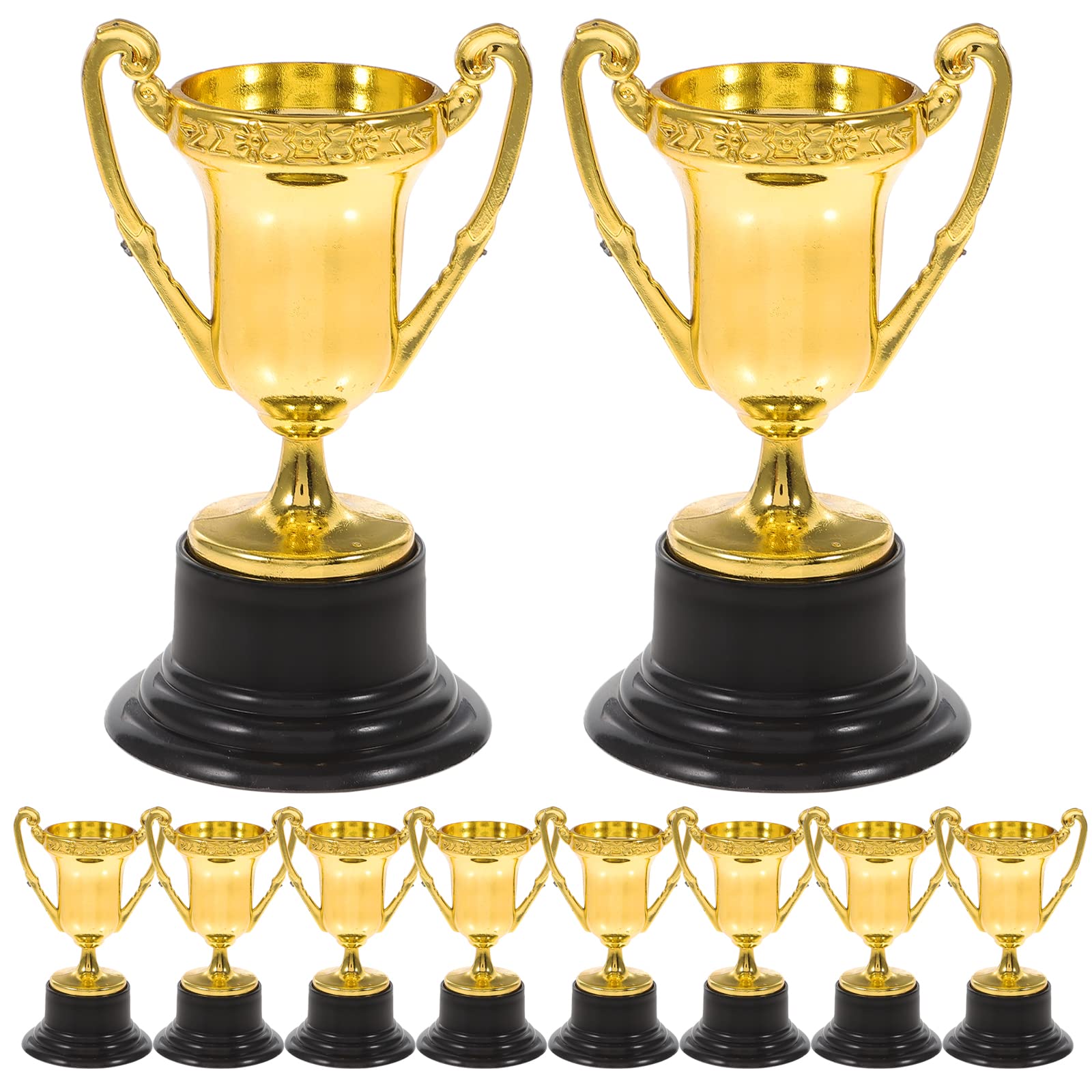 Holibanna Mini Plastic Trophy Toys 4.6 Inch Theme Awards for Kids Party Prizes School Sports Events Winner Set