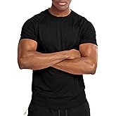 Zengjo Mens Workout Shirts Quick Dry Short Sleeve Athletic Running Gym T Shirt