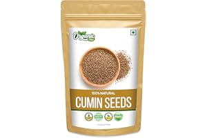 Organic Zing Cumin Seeds | 100% Vegan and Chemical Free | Sabut Jeera | Contains No Additives | Packed and Produced in India - 227 gm(Pack of 1)