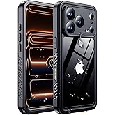 MOZOTER for iPhone 17 Pro Max Case Waterproof,[IPX8 Underwater Case][Full Body Shockproof & Military Dropproof] Clear Sound Quality Built-in Screen Protector for iPhone 17 Pro Max 6.9 inch-Black