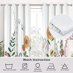 Batmerry Wild Plants Blackout Curtains for