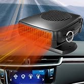 Car Heater,12V 200W Portable Car Heater that Plugs into Cigarette Lighter,Defroster for Car Windshield,2 in 1 Heating &amp; Cooling Fans,with Hidden Handle Car Heaters for Vehicle