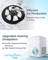 Ice Makers Countertop Nugget Ice Cubes, Portable