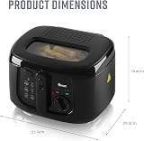 Swan 2.5 Litre Deep Fat Fryer with Viewing Window 1800W Black view 6