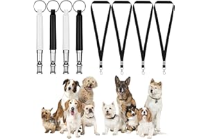 EGIRIOUTH Dog Whistle,Adjustable Ultrasonic Silent Dog Whistle,Dog Whistle to Stop Barking Neighbors Dog,with Lanyard Professional Recall Dog Training Whistles,Dog Whistle to Make Dogs Come to You（B&W） (2)