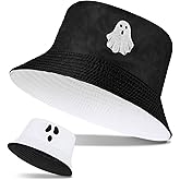 Ramede Halloween Bucket Hat for Women Unisex Pumpkin Fisherman Hat Travel Cotton Lightweight Fishing Cap