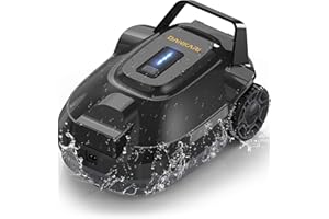 DANKARI Cordless Pool Robot Vacuum, Robotic Pool Rechargeable Cleaner for Above Ground & In-Ground Swimming Flat