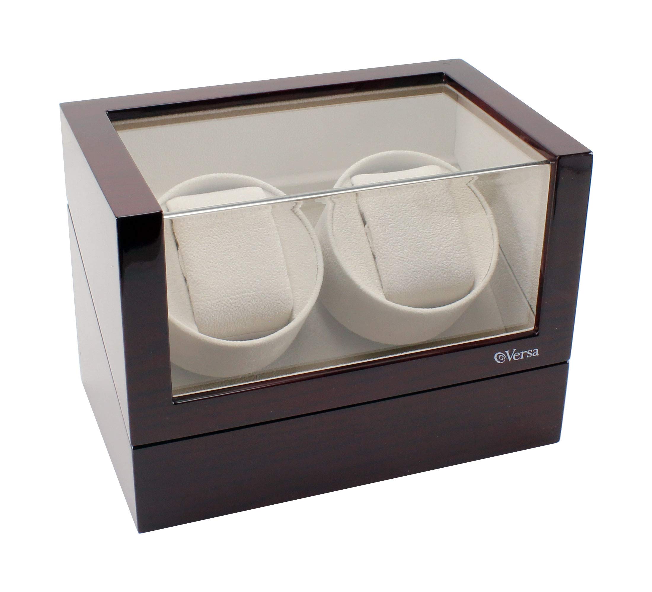Versa Double Watch Winder Elite Automatic Watch Winder - Ultra Quiet Japanese Motor - 12 Settings - Compatible with Rolex's, Omega, Breitling, Cartier, and More
