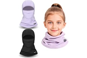 HAVCCDI Kids Ski Mask Balaclava, Winter Fleece Full Face Mask Neck Warmer for Boys Girls in Cold Weather Skiing Cycling
