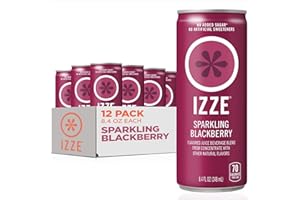 IZZE Sparkling Juice, Blackberry, 8.4 Fl Oz (12 Count)