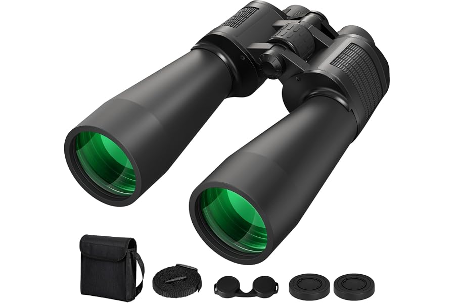 Deesoo 20x60 Binoculars for Adults High Powered Bird Watching Cruise Ship | HD Vision, Large View, Easy Focus, FMC BAK4 Prism, Professional for Hunting, Stargazing, Hiking, Travel, Gifts for Men