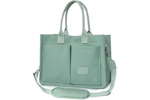 MINGRI Canvas Tote Bag for Women,Tote Bag with Zipper,Everything Tote Bag Purse Travel Tote Bag with Compartment,2 Sizes