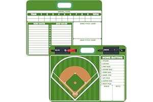 SEUNKIEER Baseball Dry Erase Board for Coaches | 11“x15" Double-Sided Coaching Board Equipment Includes 2 White Board Markers | The Perfect Coach Gifts
