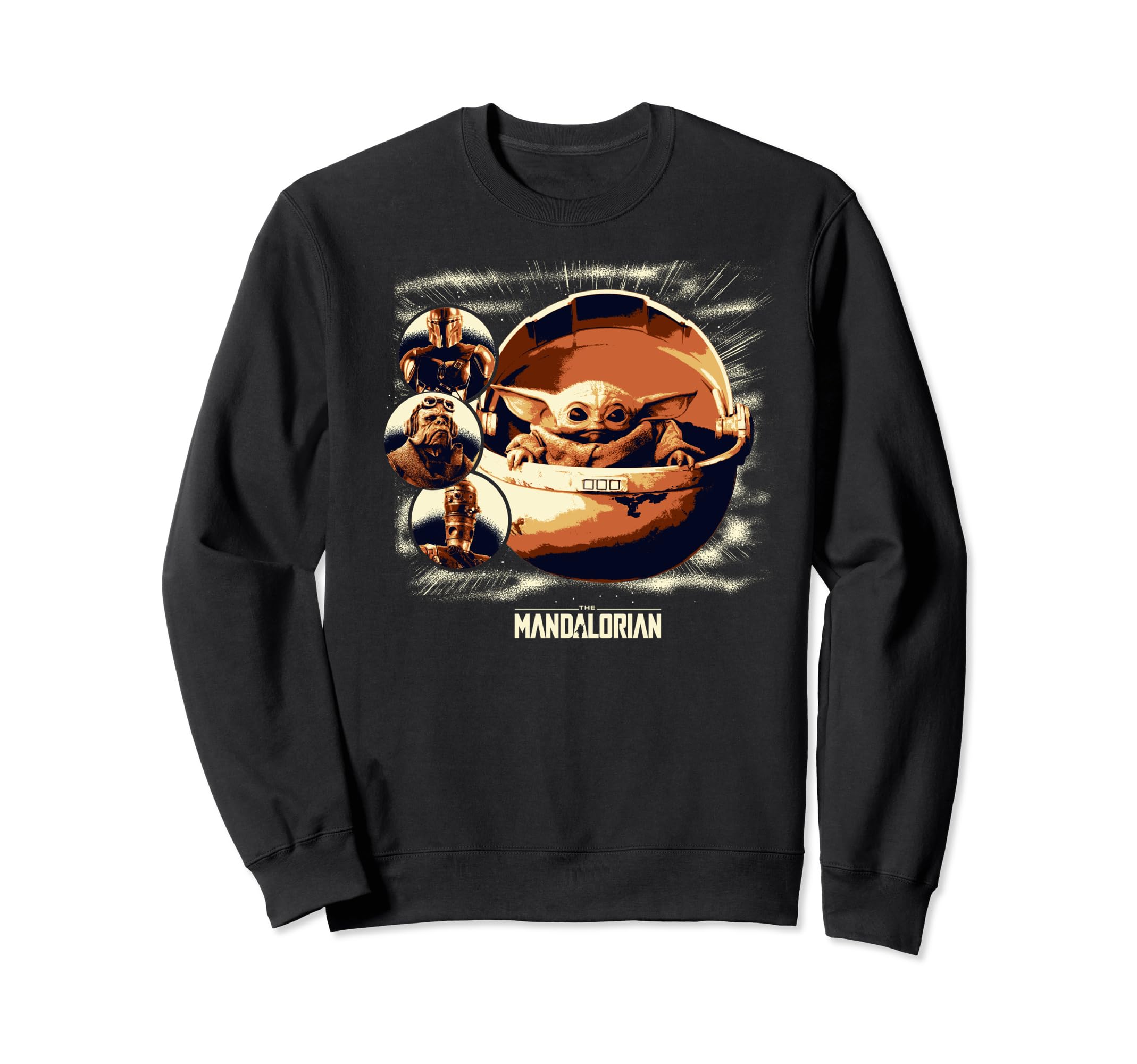 Star Wars The Mandalorian The Child Cast Portraits Sweatshirt