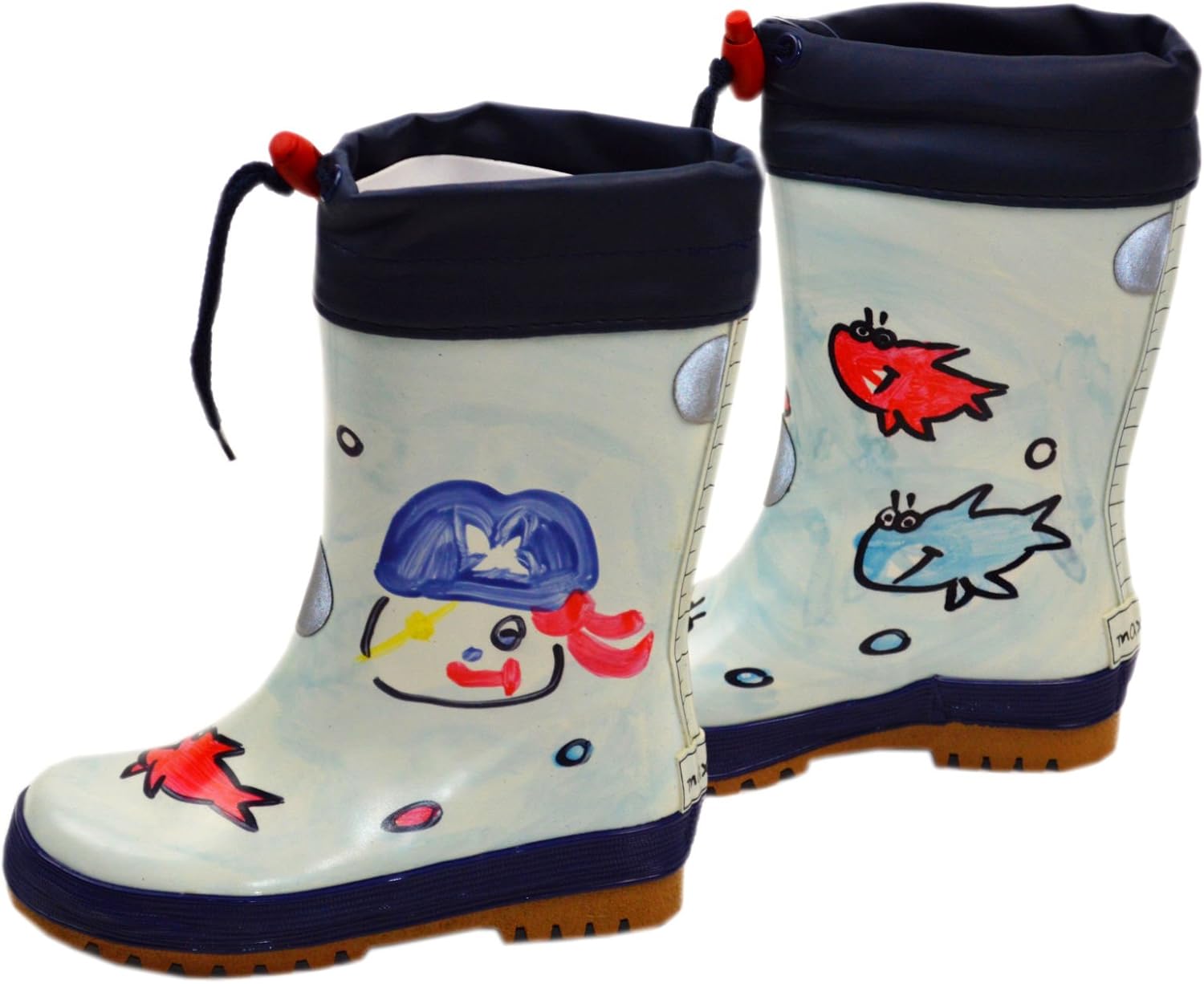 maximo Children Rubber Boots Baby Natural Rubber Wellington Boots
