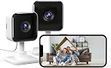 GNCC 2K Indoor Security Camera 2 Pack CCTV Home WiFi Motion Sound Night Vision