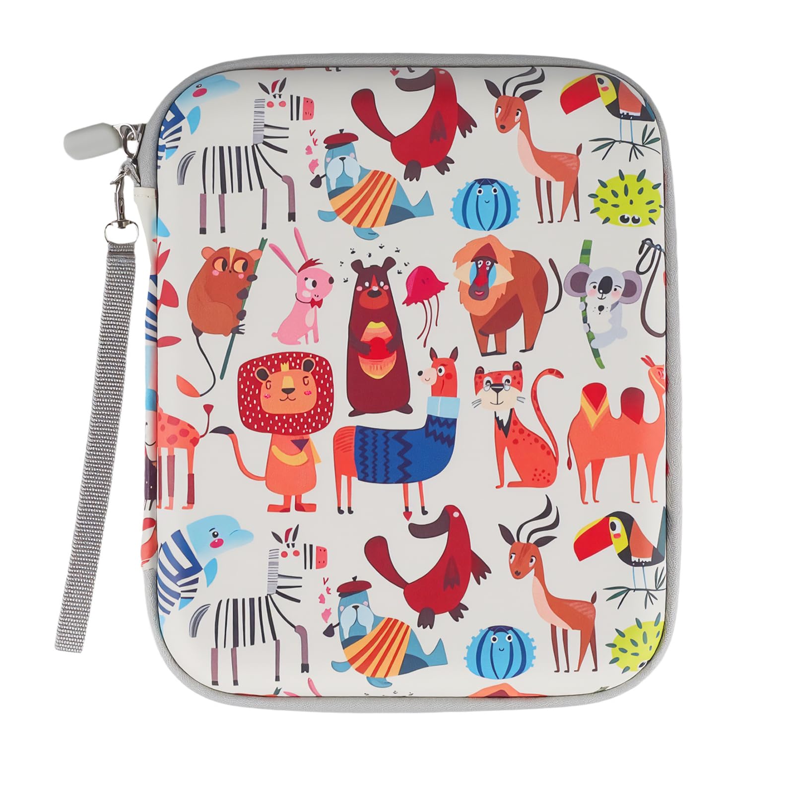 Noaya Card Case Card Holder - 80 Pockets Card Binder Folder with Zipper, Portable Card Holder Compatible with 2.3 * 3.4 Inch Yoto Card, Toy Card Box Card Organiser for Travel Camping Outdoor(Forest)