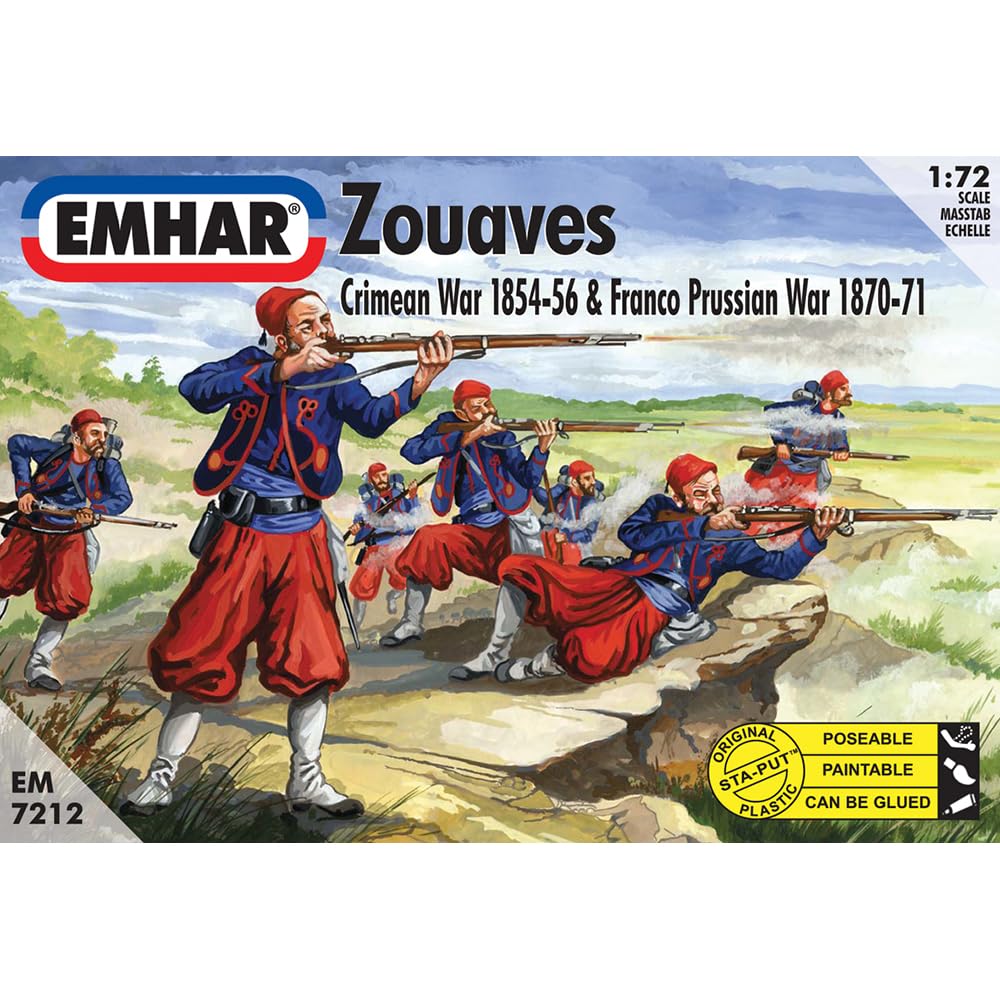 Unbekannt 'Emhar EM7212 – Figurine – French Zuaven 1/72 Crimean War Soldiers