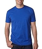 Next Level N6210 T-Shirt, Dark Heather Gray + Royal
