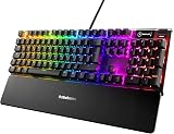 SteelSeries Apex 7 Mechanical Keyboard OLED Display Red Switch German QWERTZ