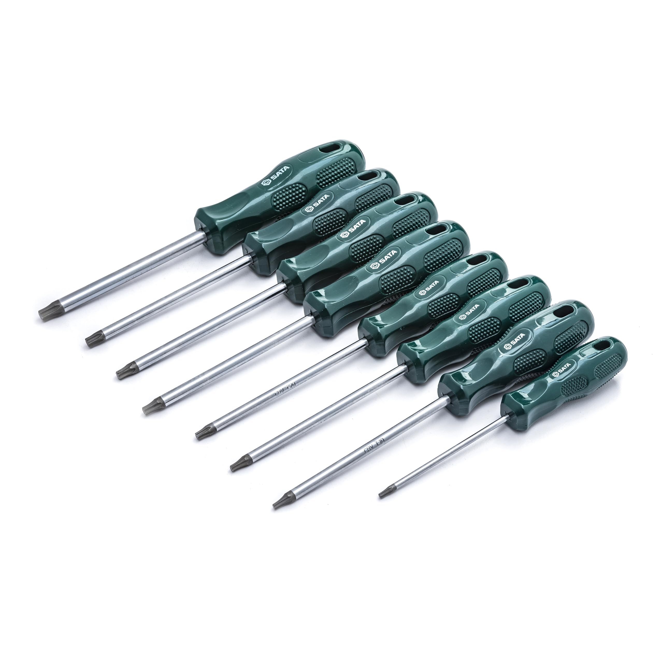 SATA ST09305SJ 8-Piece A-Series Acetate Torx Screwdriver Set with Ergonomic Handles and Durable Strong Alloy Steel Blades