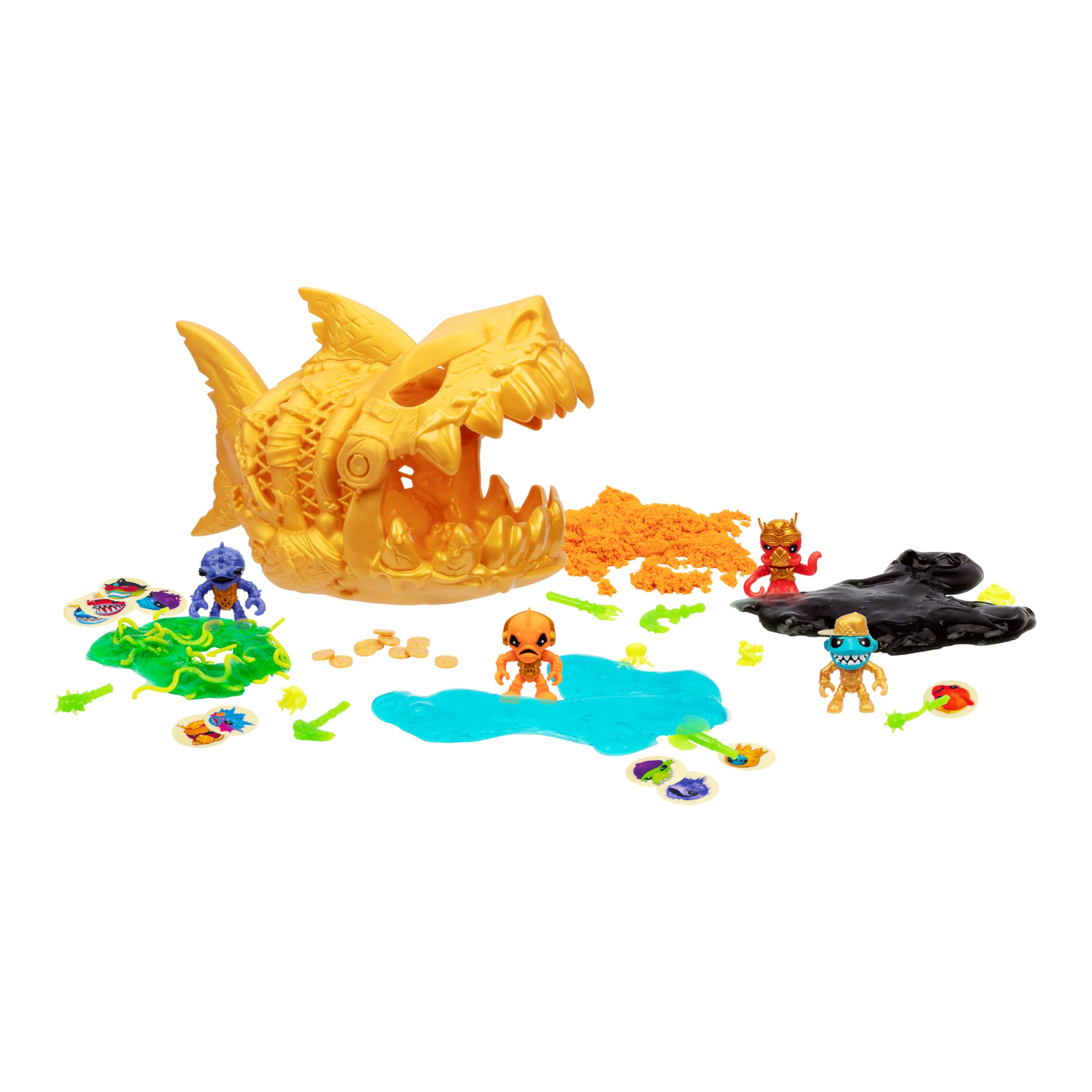 Treasure X Mega Shark Dissection Open The 12 Inch MEGA Shark’s Chomping Jaw, Find 35+ Surprises Inside 4 Squishy, Stretchy, Oozy Compounds, Will Your Child Find Real Gold Dipped Treasure?