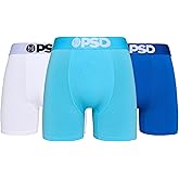 PSD Underwear Mens Boxer Briefs - Solid Cotton Boxer Briefs, Mid Length Packs & Singles, Soft Breathable Boxer Briefs for Men