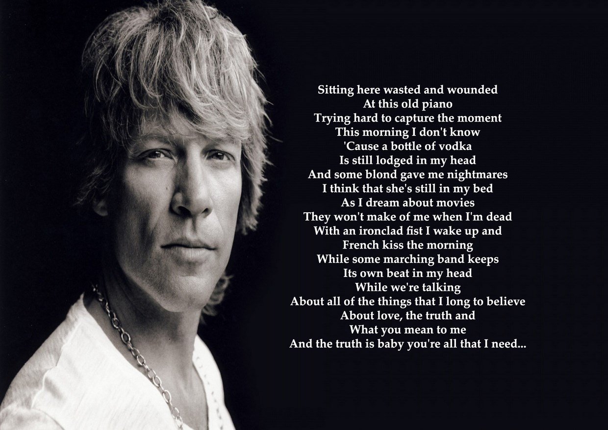 Bon Jovi Bed Of Roses Lyrics Great Rock Metal Album Cover Design Music Band Best Photo Picture Unique Print A3 Poster Buy Online In Bahamas At Bahamas Desertcart Com Productid