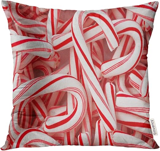 Amazon Com Vanmi Throw Pillow Cover Christmas Of Peppermint Candy
