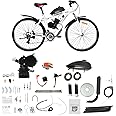 OCASAMI 110CC 2 Stroke Bicycle Engine Kit, Motorized Bike Engine Kit Gasoline Powered Engine Motor Kit with CDI System Air Cooling Bicycle Motor Kit Gas Motor Bike Kit for 26" /28" Bikes (Black)