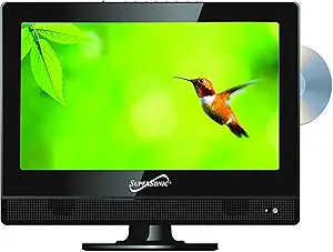 SuperSonic SC-1312 LED Widescreen HDTV & Monitor 13.3", Built-in DVD Player with HDMI, USB, SD & AC/DC Input: DVD/CD/CDR High Resolution and Digital Noise Reduction