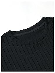 RoseSeek Men's 2 Piece Outfits Textured Drop