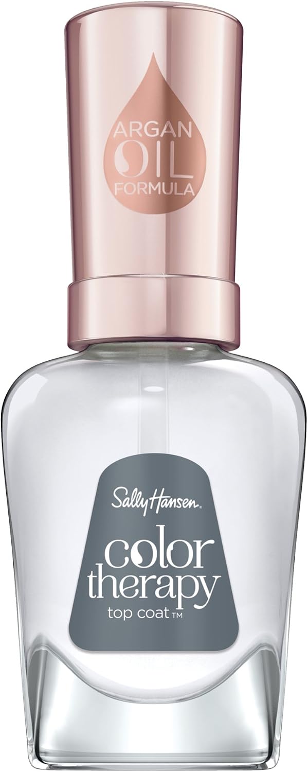 Sally Hansen Colour Therapy Top Coat Nail Polish with Argan Oil, 14.7 ml