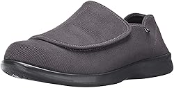 Propét Men's Cush N Foot Slipper, Slate