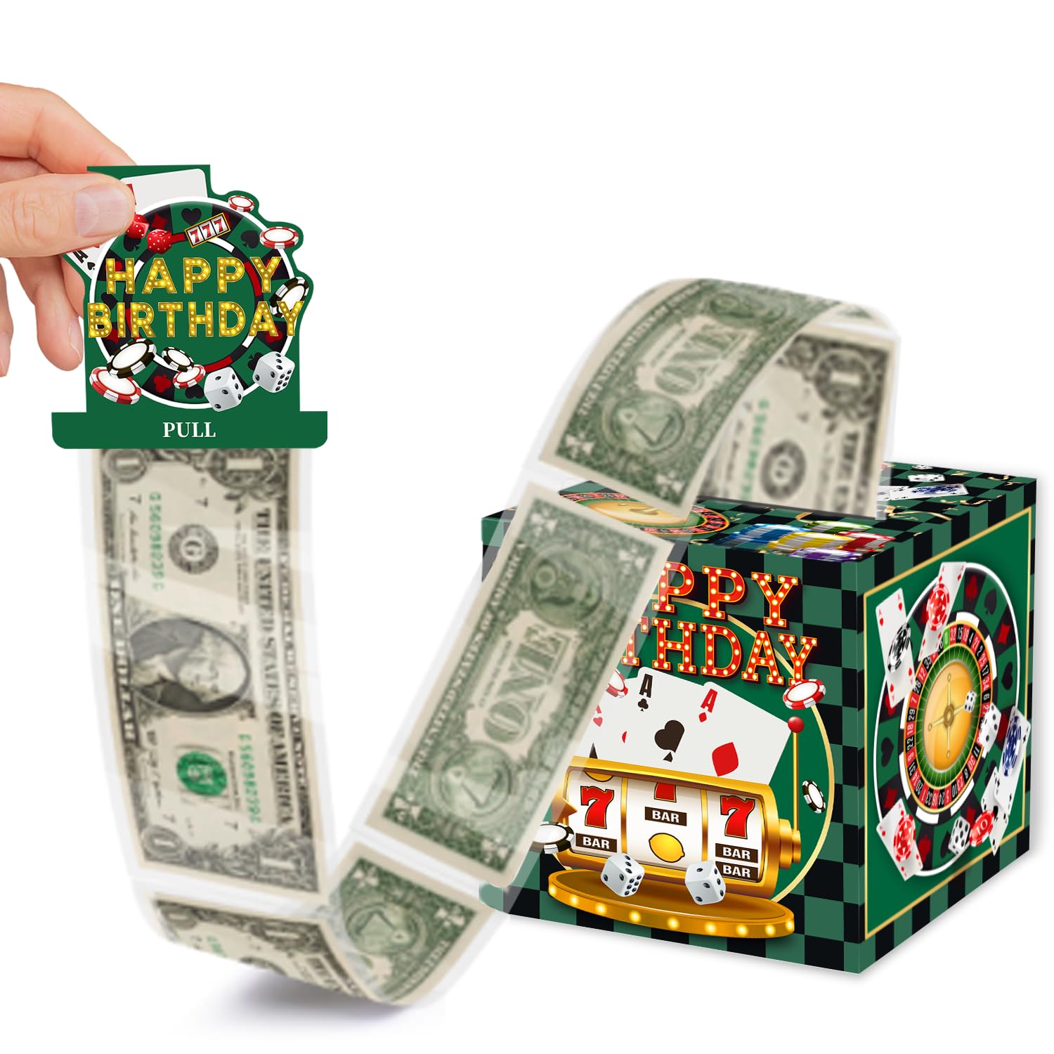 Casino Theme Party Decorations, 5" x 5" Poker Night
