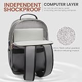 LOVEVOOK 15.6 Inch Laptop Backpack Women USB Port Waterproof Anti Theft Purple view 6
