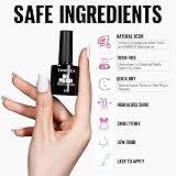 TOMICCA White Gel Nail Polish 8ml Soak Off UV LED Varnish Nail Art view 5
