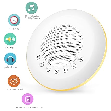 Sound Machine White Noise Machine For Sleeping With Led Colorful Night Light 20 Soothing Hifi Sounds Continuous Or Timer Rechargeable Battery Or #white #noise #sound #system Sound Machine White Noise Machine For Sleeping With Led Colorful Night Light 20 Soothing Hifi Sounds Continuous Or Timer Rechargeable Battery Or
