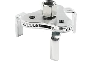 RESWISH ESEWALAS Adjustable Carbon Steel Oil Filter Wrench, 2-1/2 in to 4.5 in, 3 Jaw Design, 2 Way Removal Tool Set