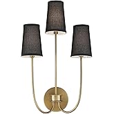 Natural Brass 3-Light Wall Sconce