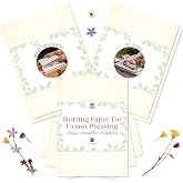 Berstuk Blotting Paper for Flower Press, 11.7" x 8.3" Sheets, Pack of 10 | Absorbent 200gsm A4 flower press paper, reusable herbarium blotting sheets. For pressing flowers &amp; ink blotting