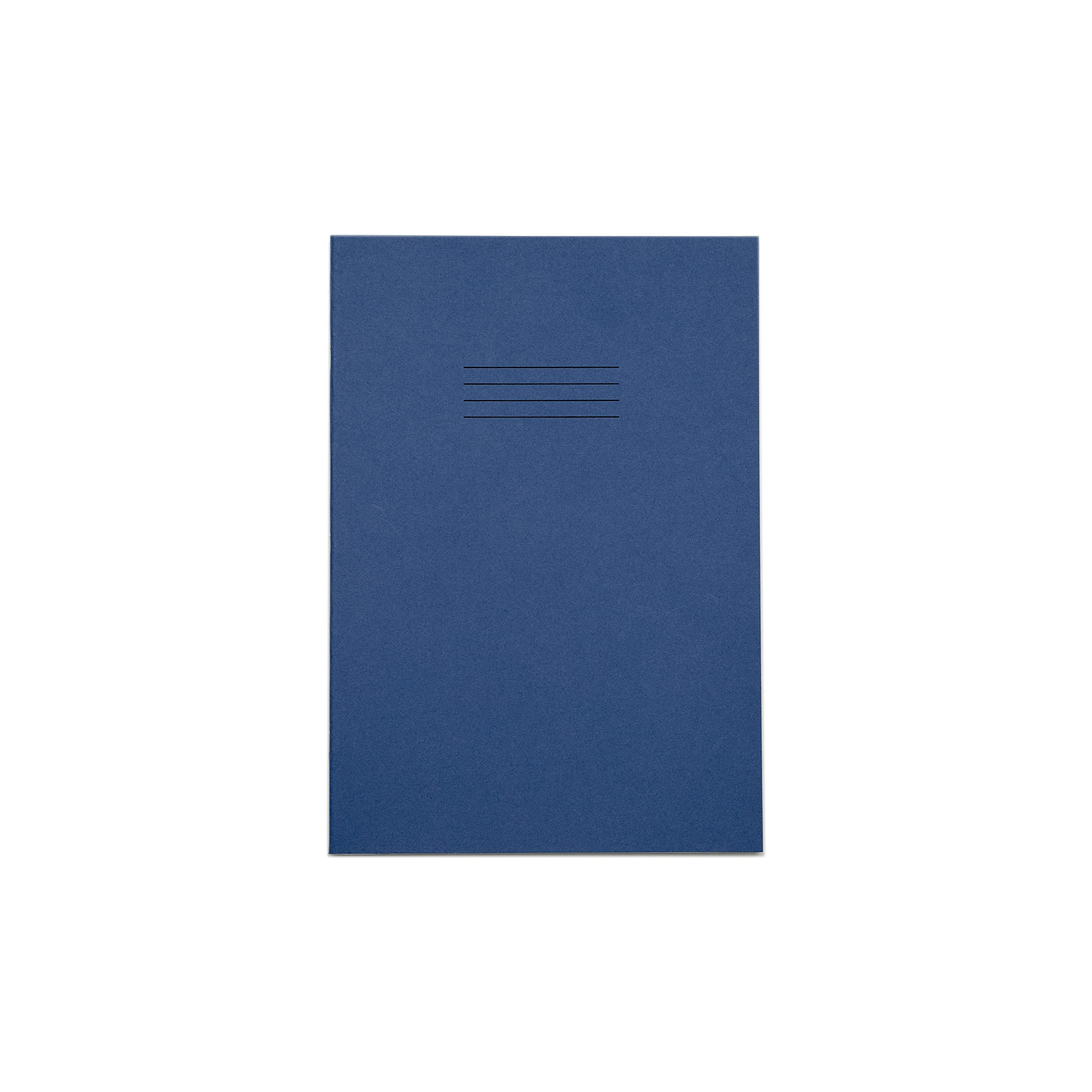 Rhino A4 Exercise Books, 80-Page / 8mm Lined with Margin Paper Notebook, 1-Pack, Office & School Stationery Supplies, Dark Blue