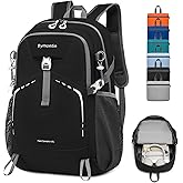 Bymontin 35L Lightweight Packable Backpack – Durable Foldable Daypack for Travel, Hiking, and Gym (Black)