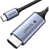 UGREEN USB C to HDMI 2.1 Cable 8K@60Hz 4K@240Hz for Home Office, 6.6FT | Unidirectional,48Gbps,HDR,HDCP2.3,Compatible for MacBook Pro Air iPad,Mac mini,iPhone 18 ProMax,Galaxy S26,Pixel 9,XPS