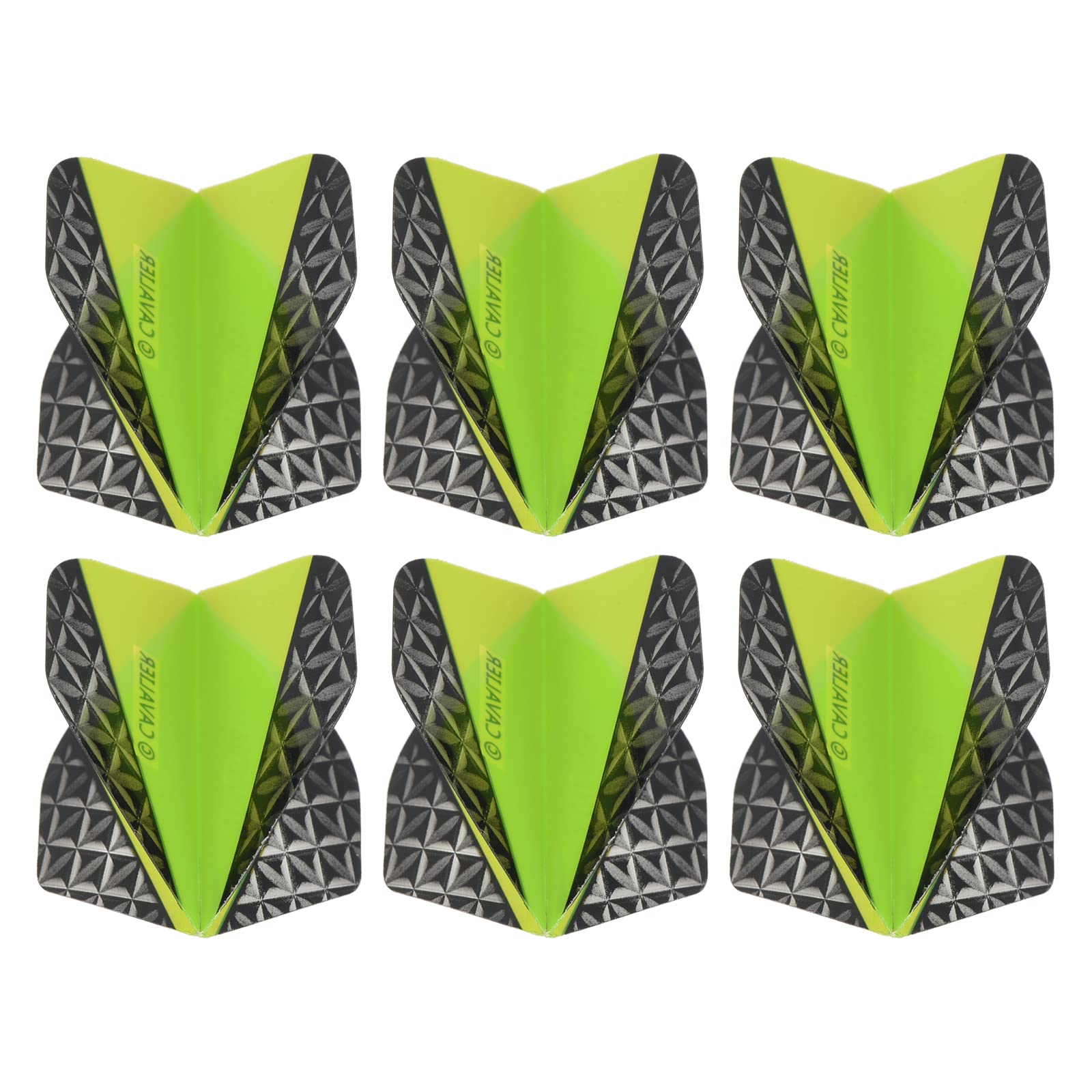 PATIKIL Dart Flights, 6 Pack PET Standard Darts Accessories Replacement Parts for Soft & Steel Tip, Black, Gray, Green