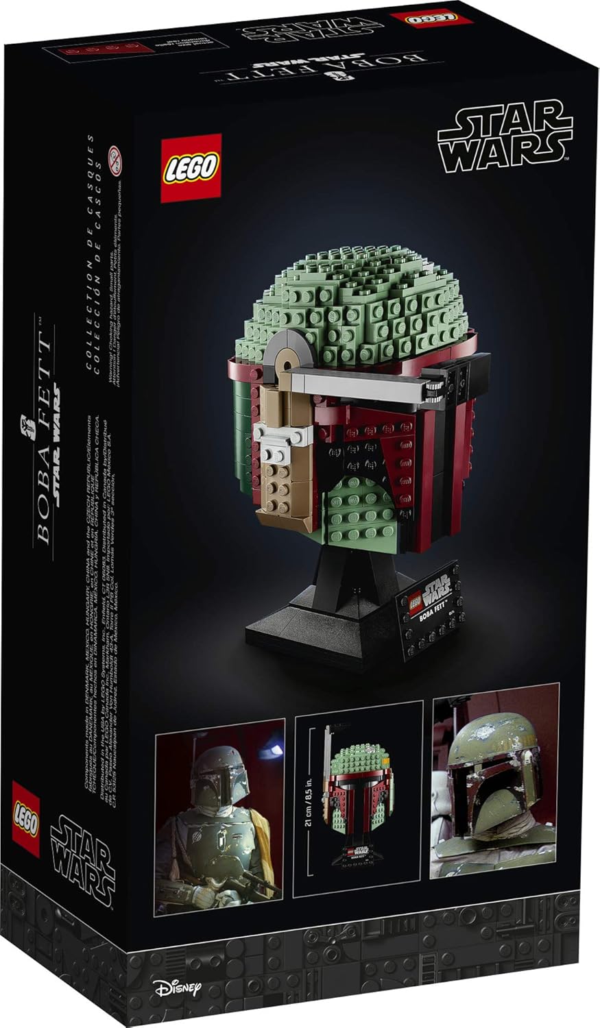LEGO Star Wars Boba Fett Helmet 75277 Building Kit, Cool, Collectible Star Wars Character Building Set, New 2020 (625 Pieces): Toys & Games