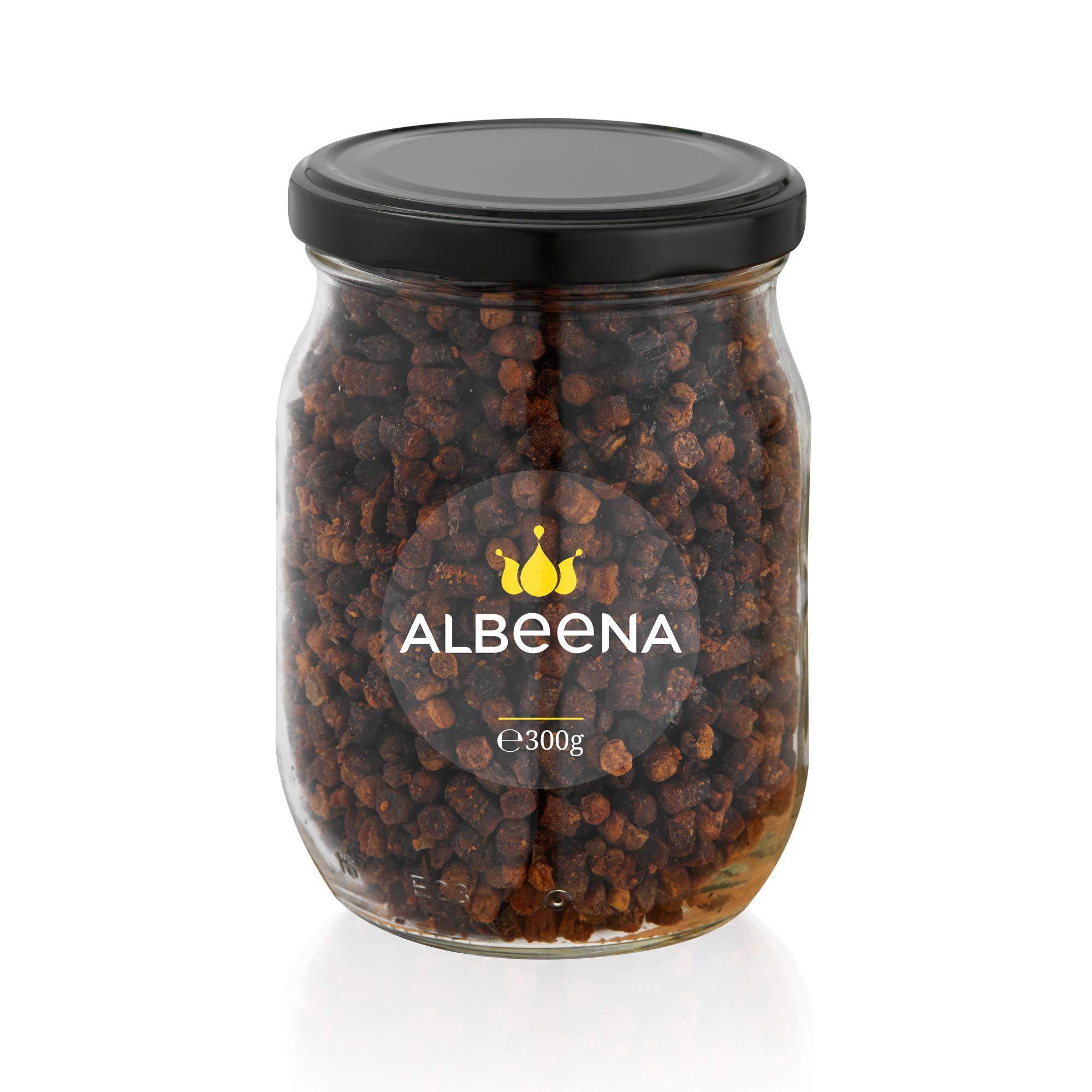 ALBEENA Bee Bread 300g- Fresh Bee Bread- 100% All Natural Bee Bread – Perga Rich in Nutritional Value Bee Bread Supplement- Fermented Bee Bread- Healthy with No Additive Or Preservatives