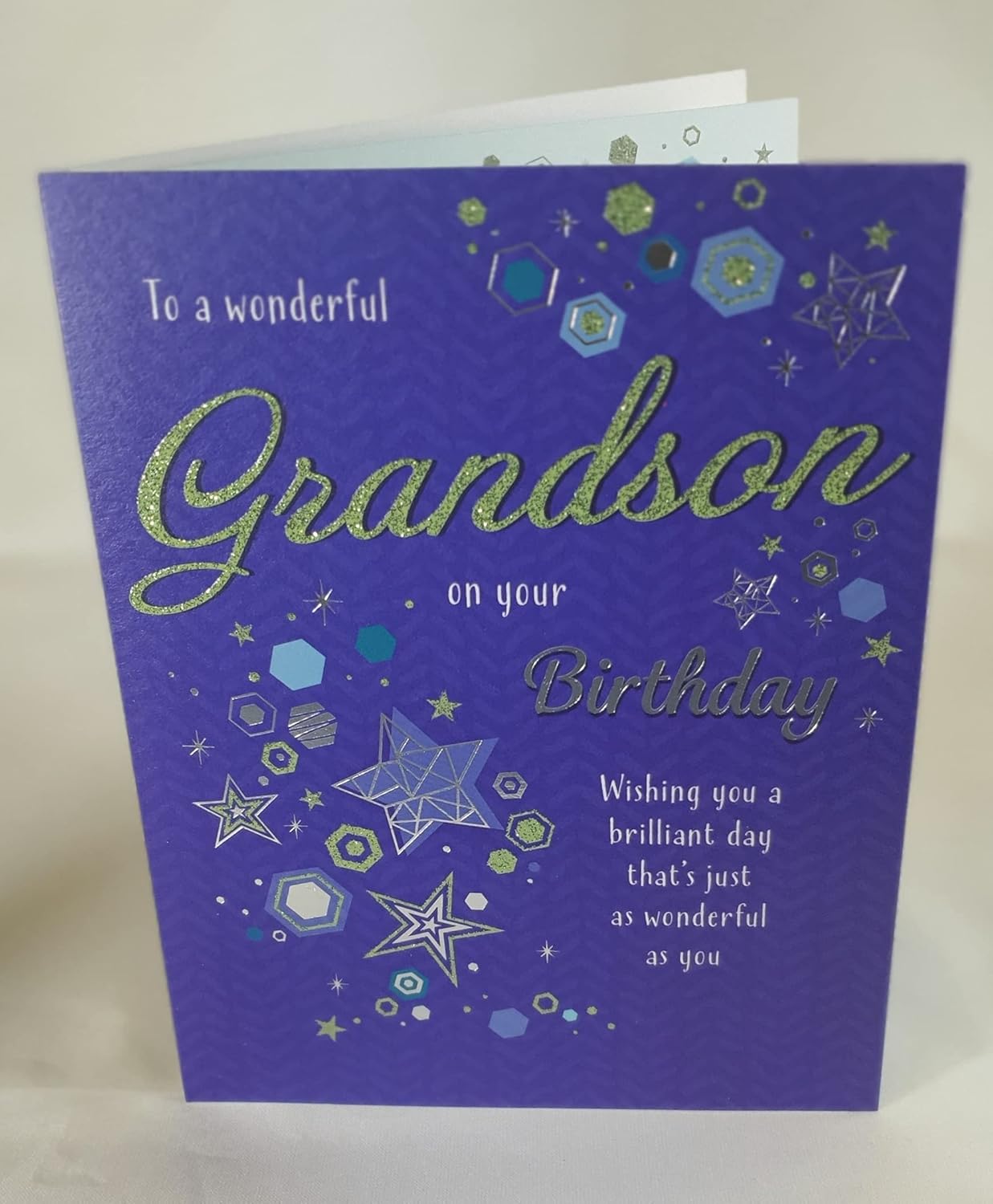For A Special Grandson Birthday Card - Size 6" X 9", beige, 6 x 9 inch - Image 4