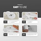 KEPLIN Rechargeable Electric Hot Water Bottle Cream 65C Auto Shut Off view 4