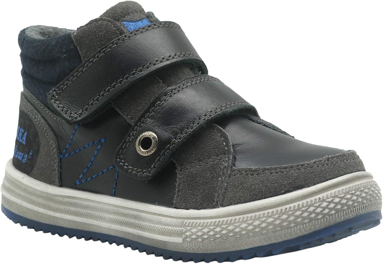 Apakowa Toddler Boys Spring Autumn Leather Upper Wool Felt Lining Short